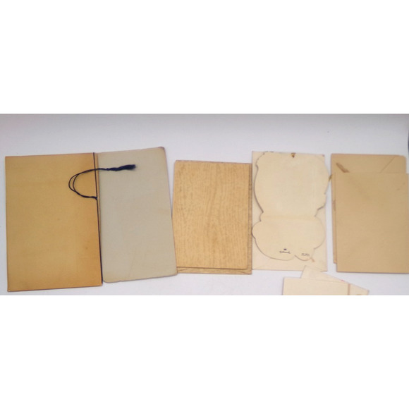 Vintage MCM Christmas Greeting Card Cute Girl Glitter Muff Happy New Year & more - Picture 10 of 16